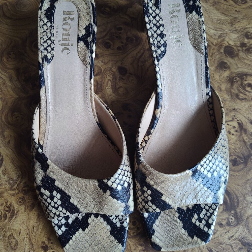 Rouje - Arlette Python Mules - image 4